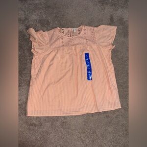 Women's Ella Moss Cameo Rose Blouse Embroidered Spring Shirt
Size Large